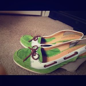 Coach wedges sling back